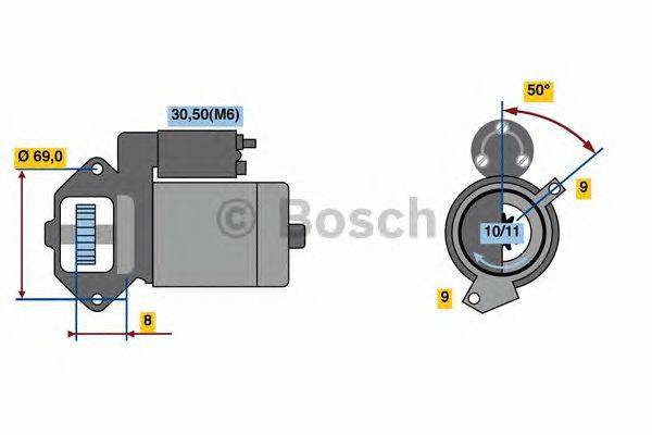 Стартер BOSCH 2267