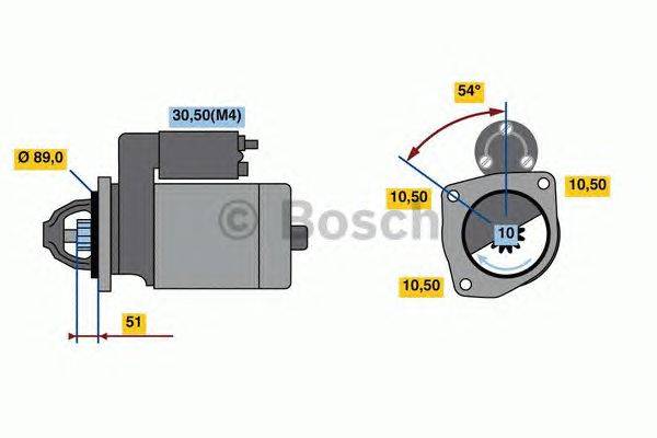 Стартер BOSCH 2400