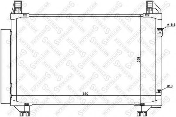 Конденсатор, кондиционер STELLOX 1045160SX