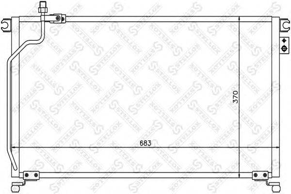 Конденсатор, кондиционер STELLOX 10-45363-SX