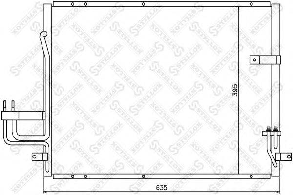 Конденсатор, кондиционер STELLOX 10-45442-SX