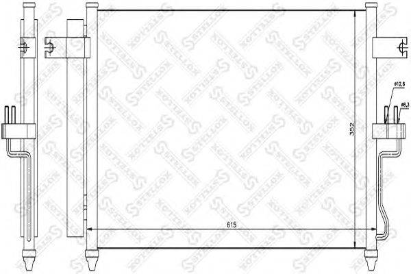 Конденсатор, кондиционер STELLOX 10-45606-SX