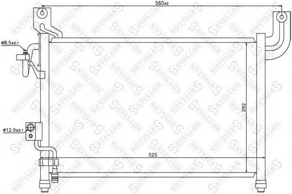 Конденсатор, кондиционер STELLOX 10-45689-SX