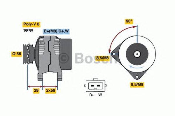 Генератор BOSCH 0 986 039 010