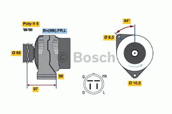 Генератор BOSCH 0 986 040 830