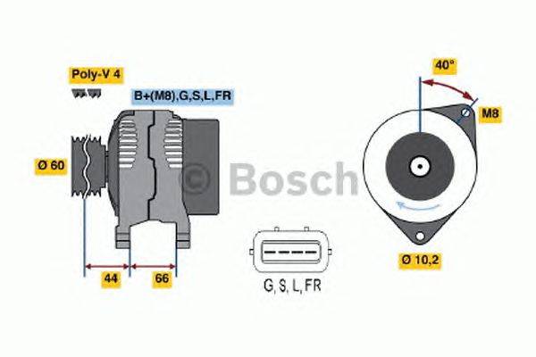 Генератор BOSCH 0 986 045 581