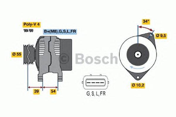 Генератор BOSCH 4559