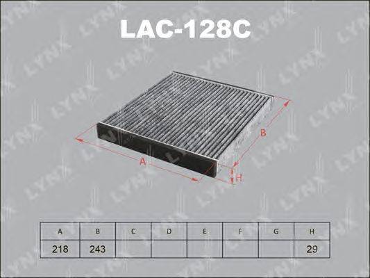 Фильтр, воздух во внутренном пространстве LYNXauto LAC-128C