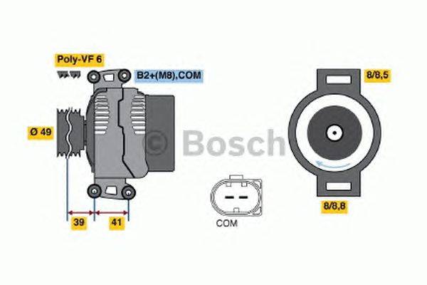 Генератор BOSCH 4627