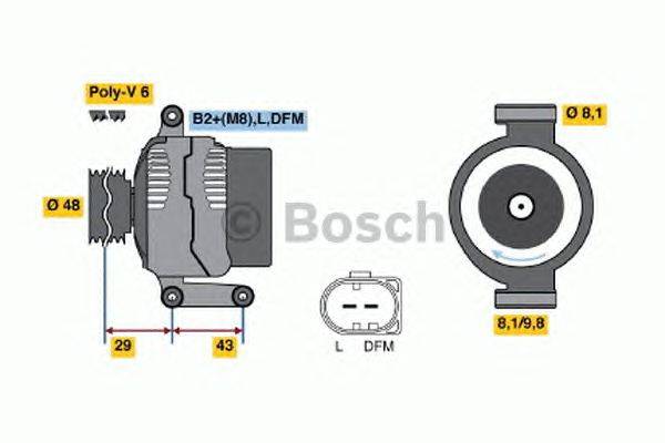 Генератор BOSCH 4722