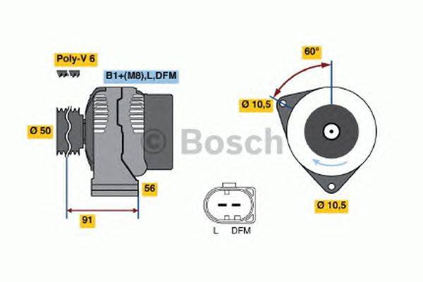 Генератор BOSCH 4748