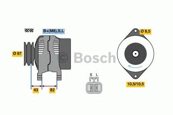 Генератор BOSCH 8086