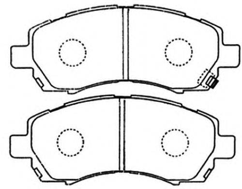 Комплект тормозных колодок, дисковый тормоз ASVA AKD-7398