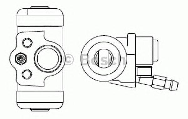 Колесный тормозной цилиндр BOSCH F 026 002 358