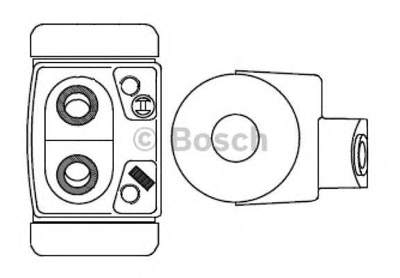 Колесный тормозной цилиндр BOSCH F 026 002 389