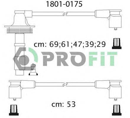 Комплект проводов зажигания PROFIT 1801-0175