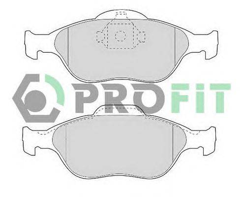 Комплект тормозных колодок, дисковый тормоз PROFIT 50001394