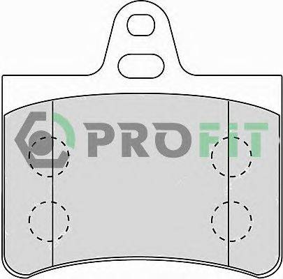 Комплект тормозных колодок, дисковый тормоз PROFIT 5000-1413