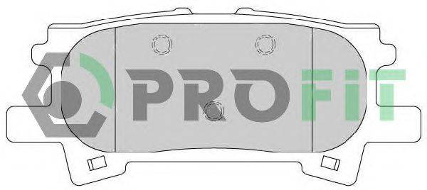 Комплект тормозных колодок, дисковый тормоз PROFIT 50001731C