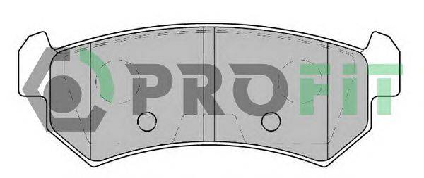 Комплект тормозных колодок, дисковый тормоз PROFIT 5000-1889 C