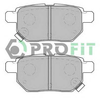 Комплект тормозных колодок, дисковый тормоз PROFIT 50002013