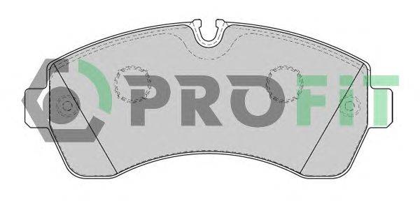 Комплект тормозных колодок, дисковый тормоз PROFIT 5000-1777