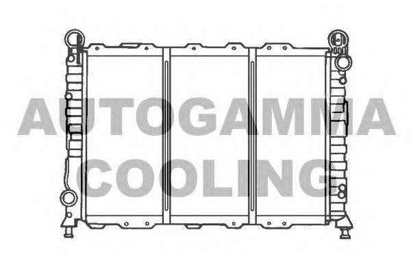 Радиатор, охлаждение двигателя AUTOGAMMA 100011
