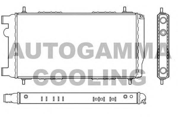 Радиатор, охлаждение двигателя AUTOGAMMA 100073