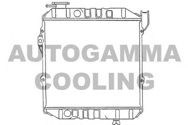 Радиатор, охлаждение двигателя AUTOGAMMA 100240