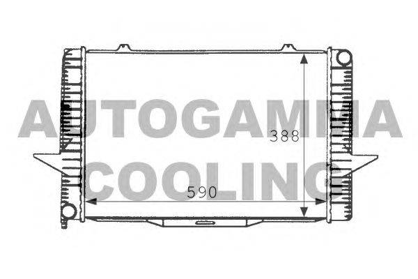 Радиатор, охлаждение двигателя AUTOGAMMA 101283
