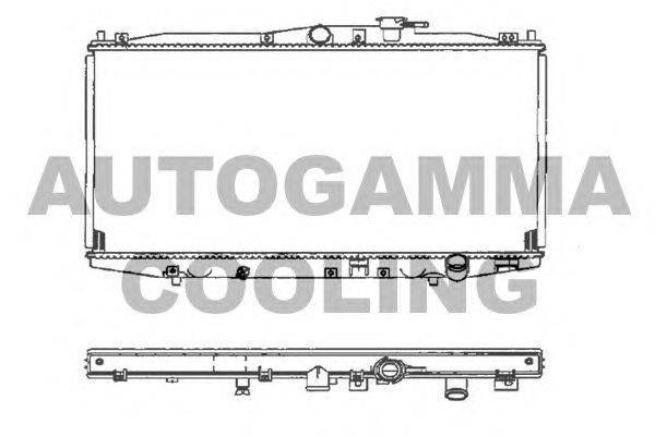 Радиатор, охлаждение двигателя AUTOGAMMA 102097