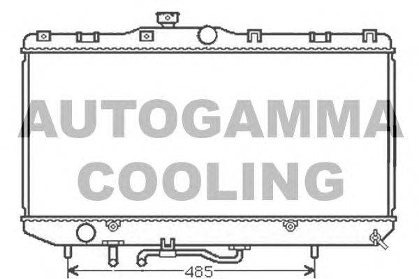 Радиатор, охлаждение двигателя AUTOGAMMA 104568