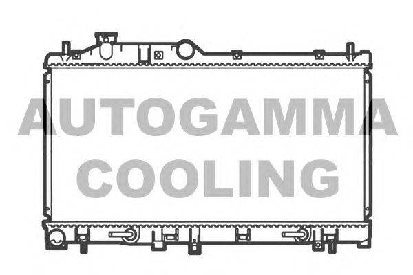 Радиатор, охлаждение двигателя AUTOGAMMA 104867