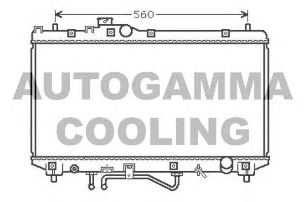 Радиатор, охлаждение двигателя AUTOGAMMA 105181