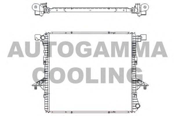 Радиатор, охлаждение двигателя AUTOGAMMA 107244