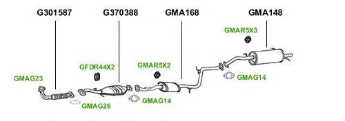 Система выпуска ОГ GT Exhaust 1113