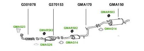 Система выпуска ОГ GT Exhaust 1130