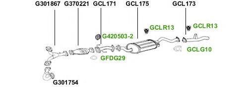 Система выпуска ОГ GT Exhaust 1278