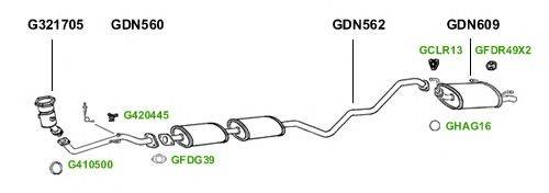 Система выпуска ОГ GT Exhaust 1307