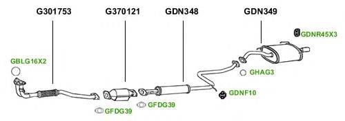 Система выпуска ОГ GT Exhaust 1409