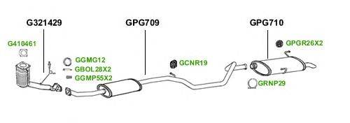 Система выпуска ОГ GT Exhaust 1554