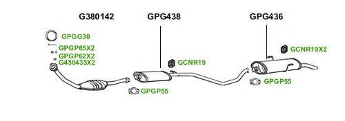 Система выпуска ОГ GT Exhaust 1641