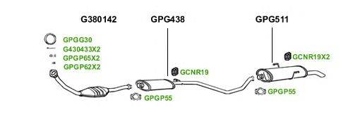 Система выпуска ОГ GT Exhaust 1642