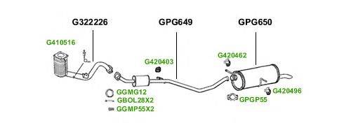 Система выпуска ОГ GT Exhaust 1648