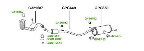 Система выпуска ОГ GT Exhaust 1649