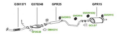 Система выпуска ОГ GT Exhaust 1742