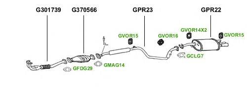 Система выпуска ОГ GT Exhaust 1749