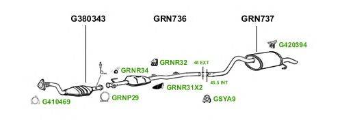 Система выпуска ОГ GT Exhaust 1783