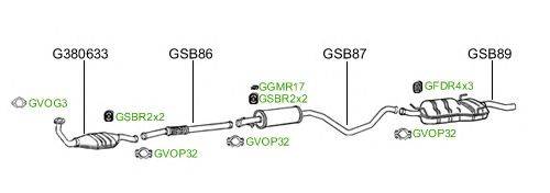 Система выпуска ОГ GT Exhaust 2042