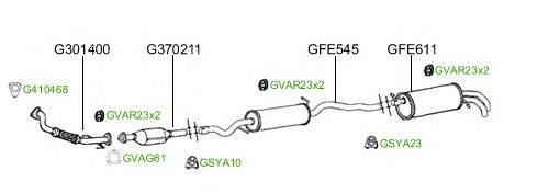 Система выпуска ОГ GT Exhaust 2069